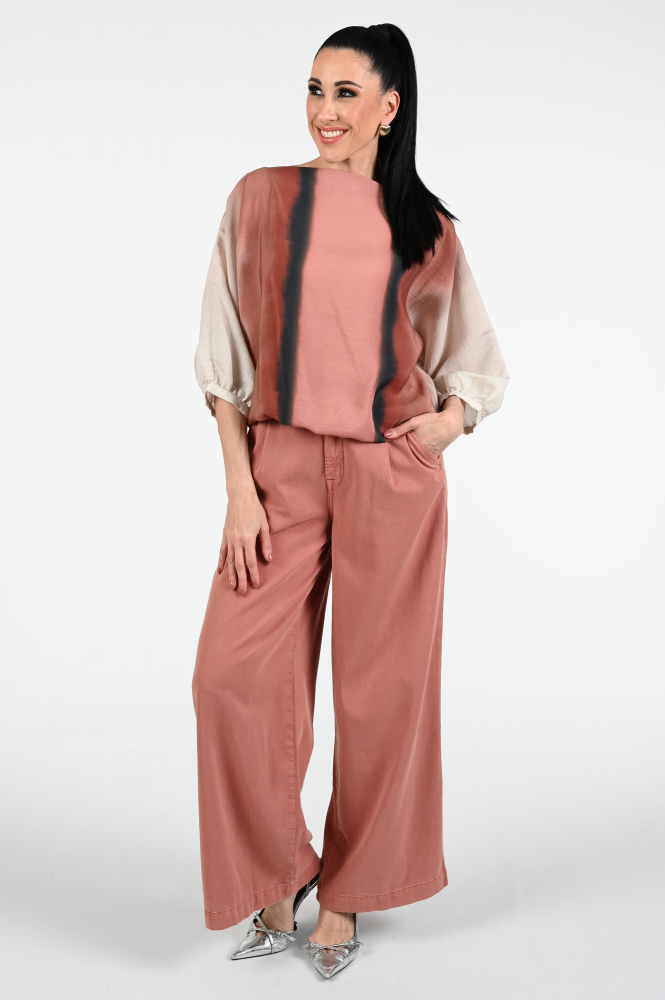 Summum 2s3279-12179 Blouse driekwart mouw Roze