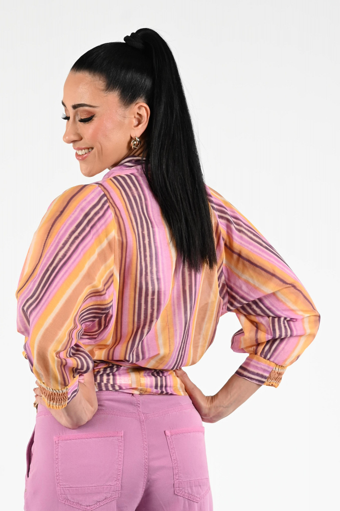 Summum 2s3301-12230 Blouse driekwart mouw Roze