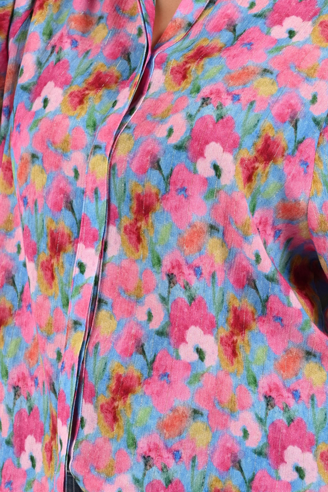 Geisha 63203-20 Blouse driekwart mouw Roze