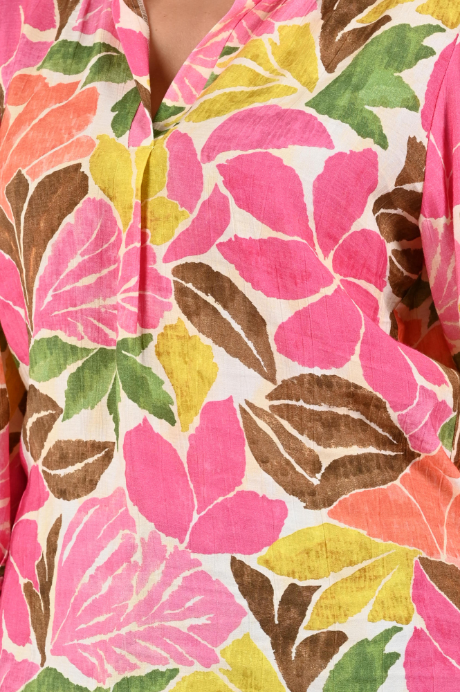 Geisha 63283-20 Blouse driekwart mouw Roze