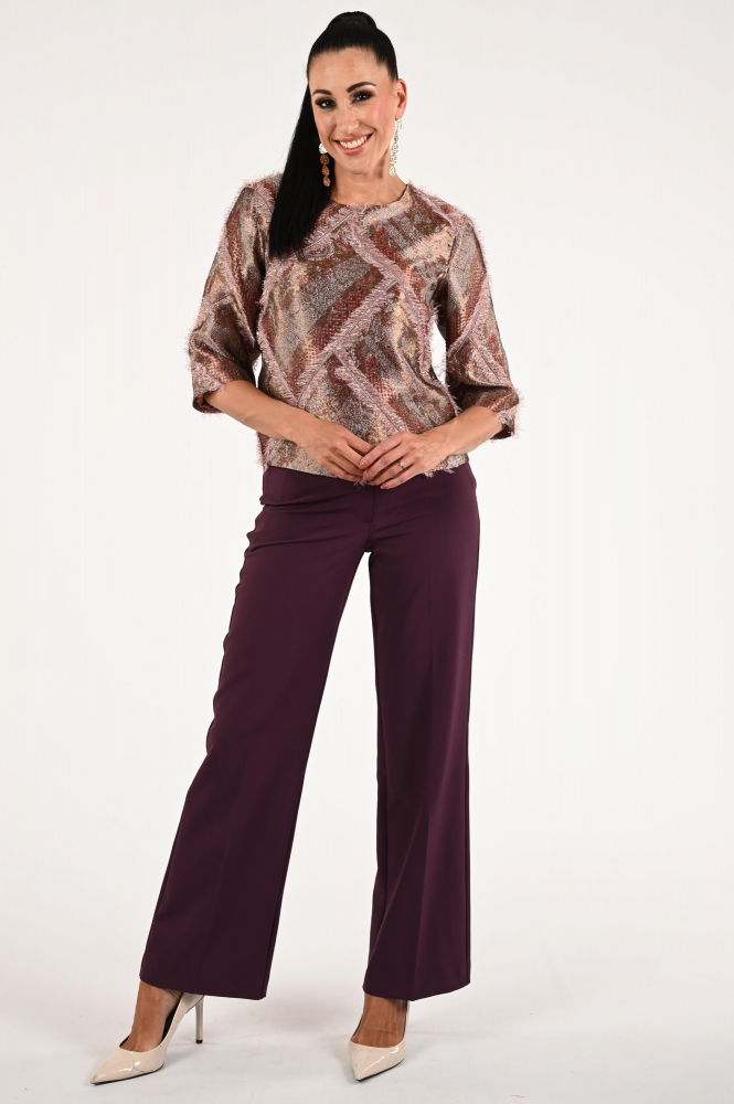 Geisha 53950-20 Blouse driekwart mouw Roze