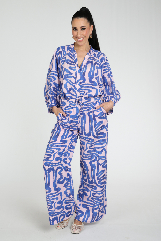 Pom Amsterdam SP9549 Blouse driekwart mouw Roze