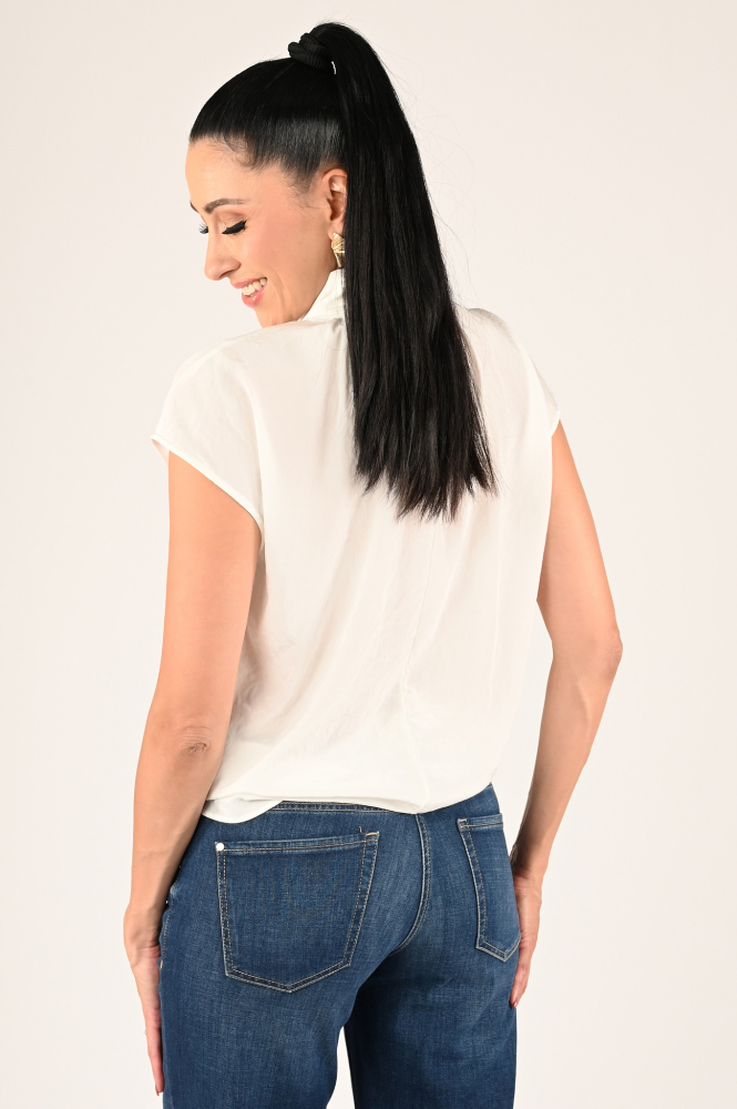 Luisa Cerano 208471-3597 Blouse mouwloos Wit