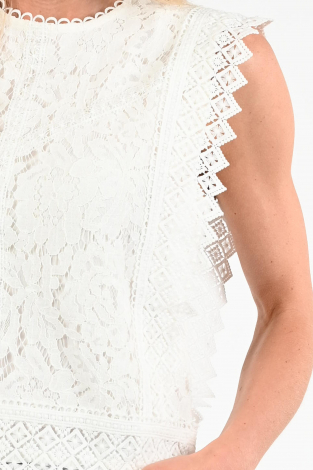 Co'couture Lana cc lace top Wit