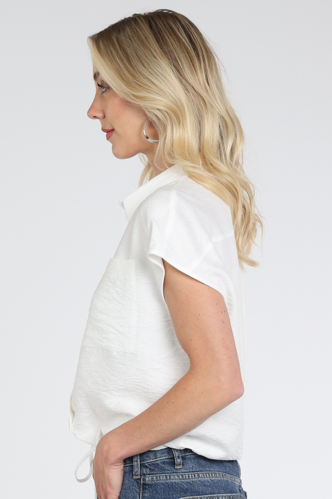 Catnoir 2492 Blouse mouwloos Wit
