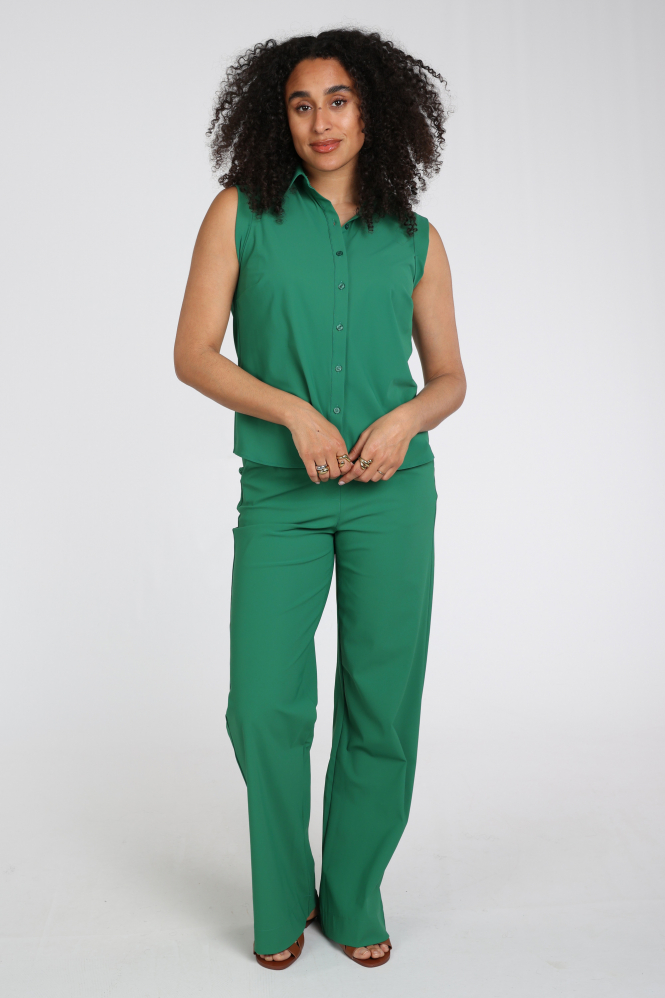Studio Anneloes 13715 Georgie Blouse mouwloos Groen