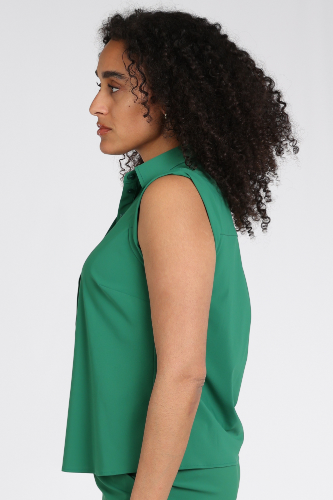 Studio Anneloes 13715 Georgie Blouse mouwloos Groen