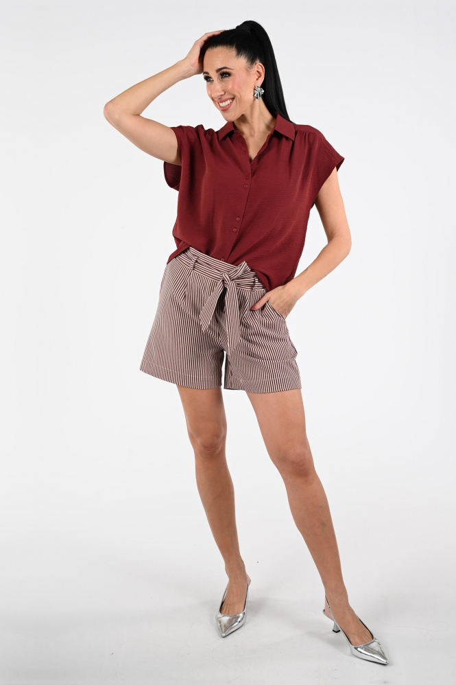 Geisha 63140-21 Blouse mouwloos Rood