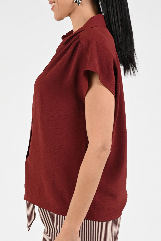 Geisha 63140-21 Blouse mouwloos Rood