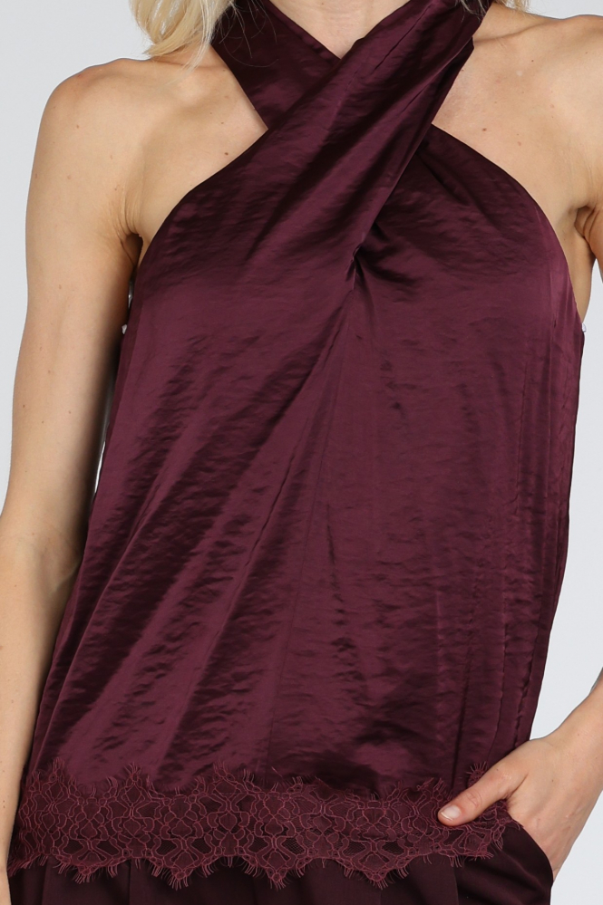 Nukus NKF01098 Blouse mouwloos Rood