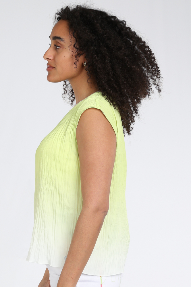 Marc Cain AS 61.13 W65 Blouse mouwloos Geel