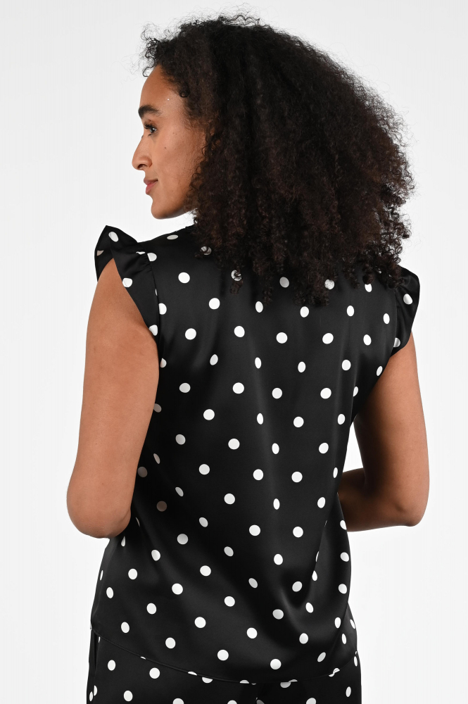 Marc Cain ZG 61.01 W10 Blouse mouwloos Zwart