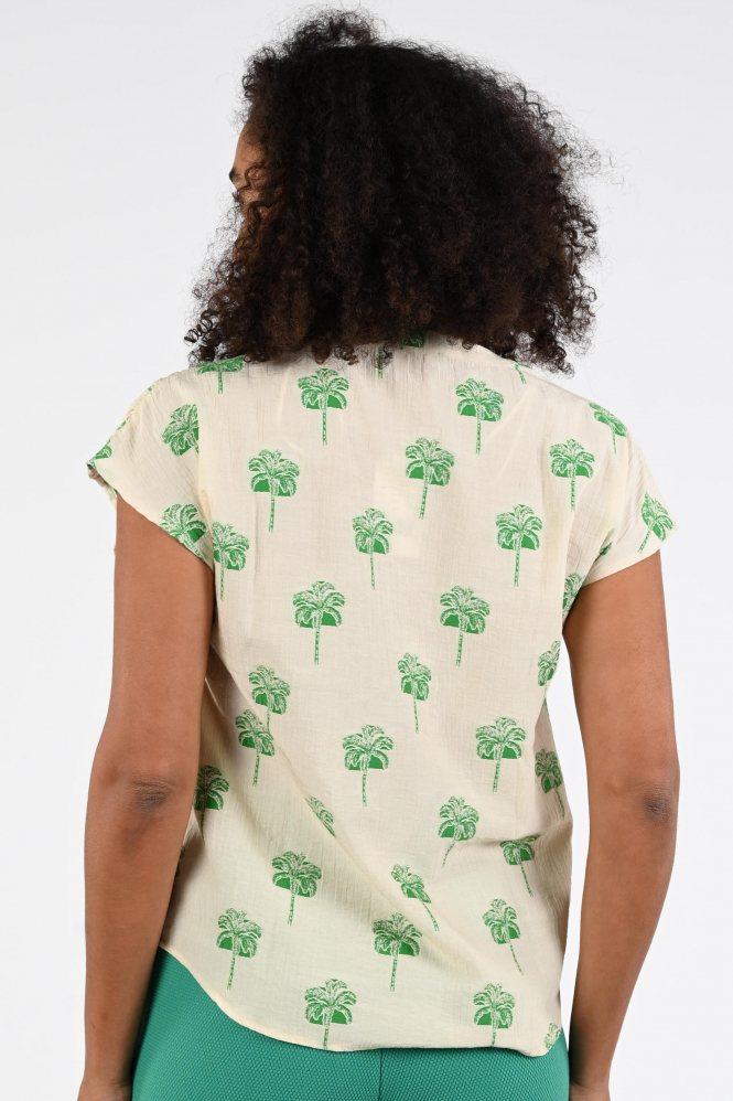 Geisha 63291-20 Blouse mouwloos Wit