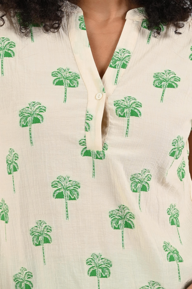 Geisha 63291-20 Blouse mouwloos Wit