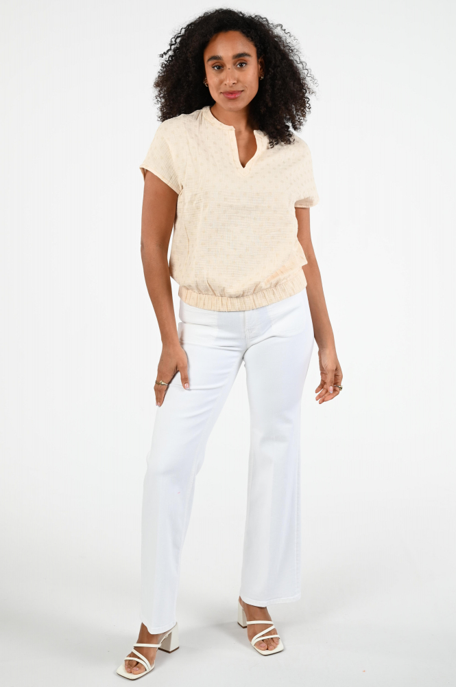 Geisha 53246-20 Blouse mouwloos Beige