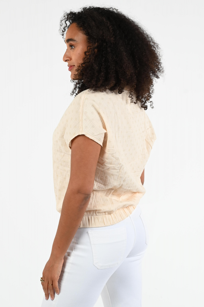 Geisha 53246-20 Blouse mouwloos Beige