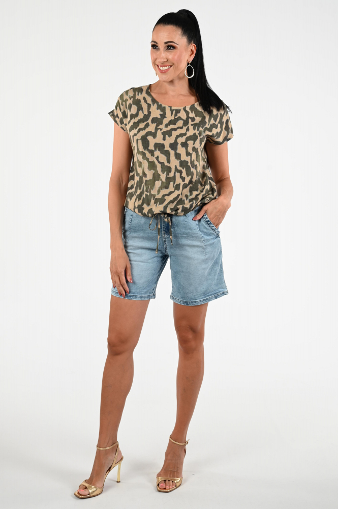 Geisha 53480-20 Blouse mouwloos Beige