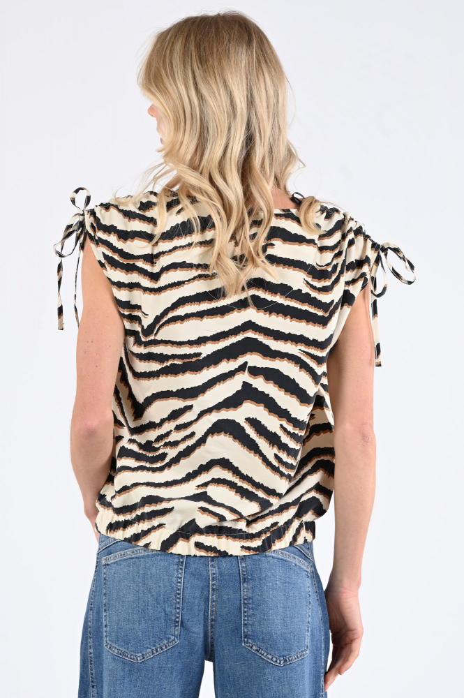 Geisha 53487-20 Blouse mouwloos Beige