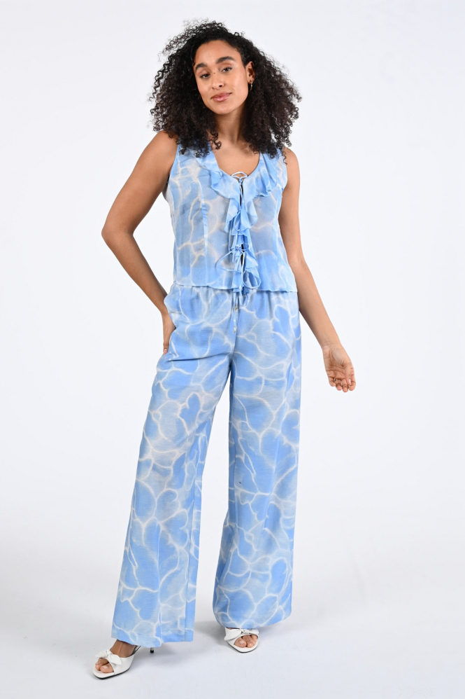 Fabienne Chapot CLTTOP16SS260227 Blouse mouwloos Blauw