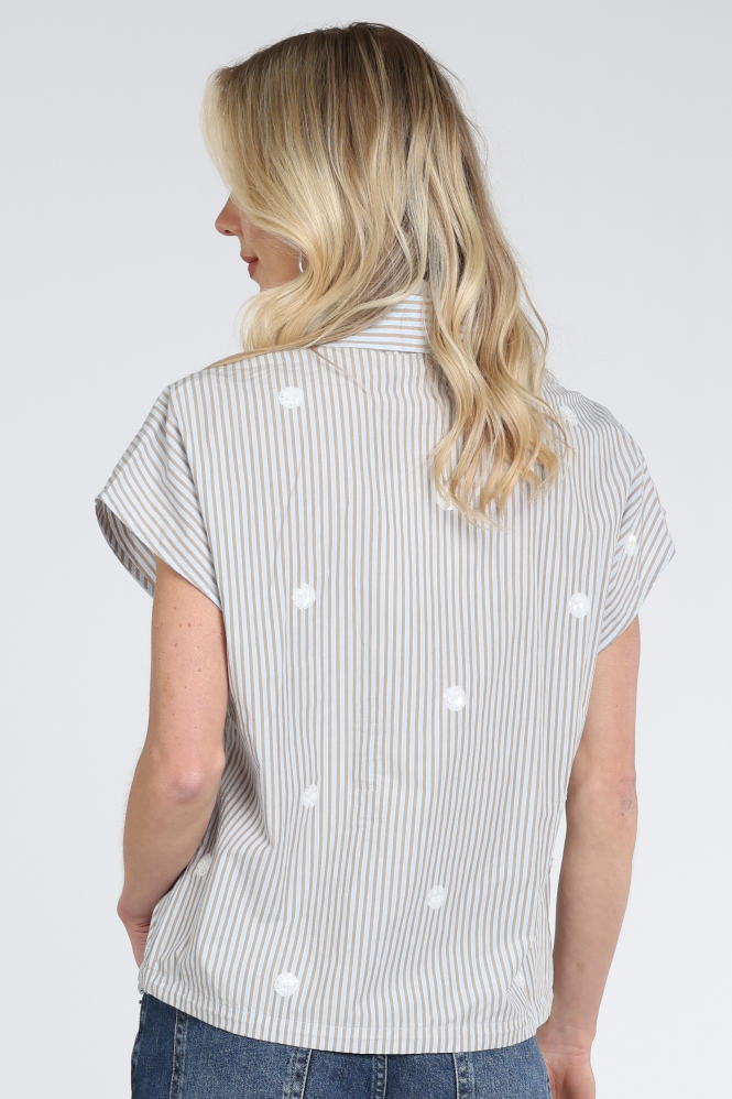 Nukus NKS02256 Blouse mouwloos Blauw