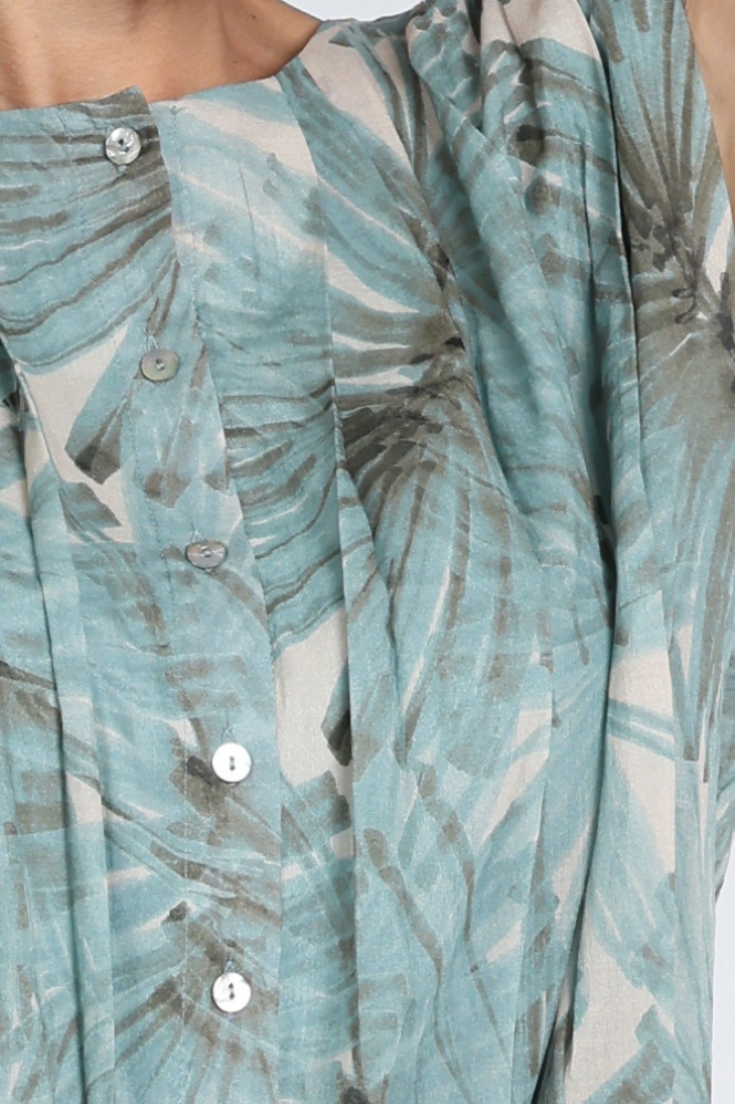 Summum 2s3494-12450 Blouse mouwloos Blauw