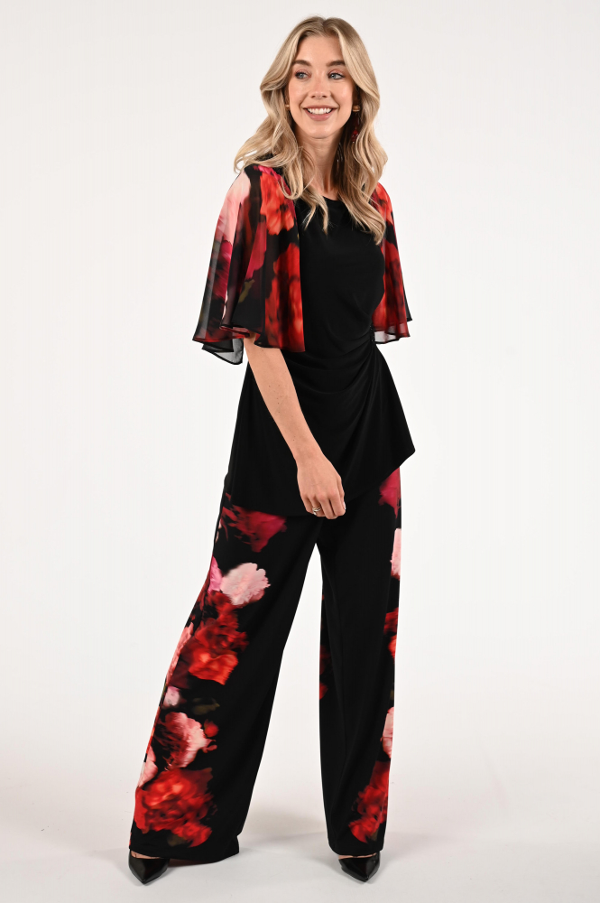 Joseph Ribkoff 253763 Blouse korte mouw Zwart