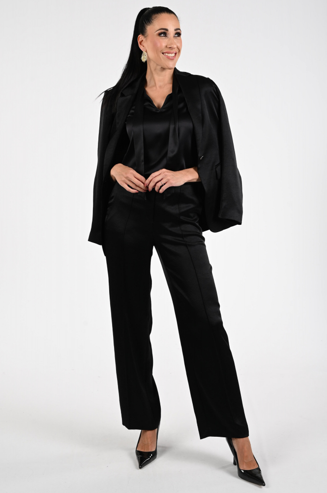 Marc Cain ZC 55.01 J15 Blouse korte mouw Zwart