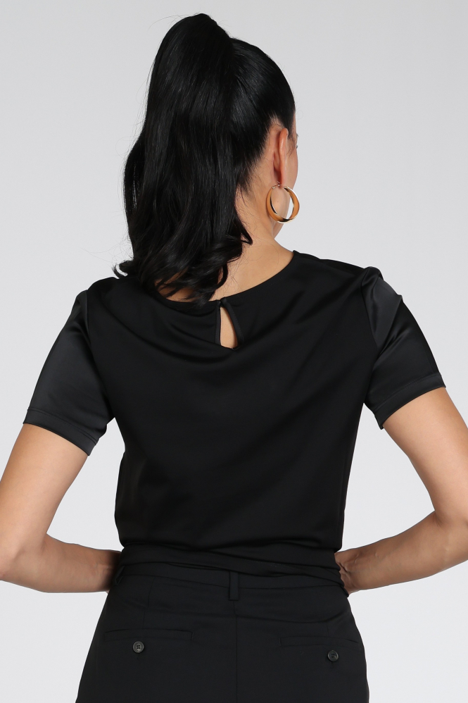 MaxMara gilbert mm1315154 Blouse korte mouw Zwart