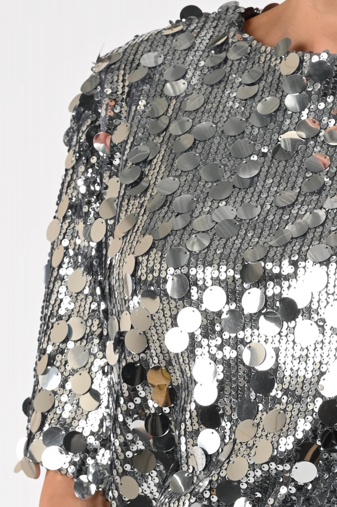 Nukus NKF01048 Blouse korte mouw Grijs