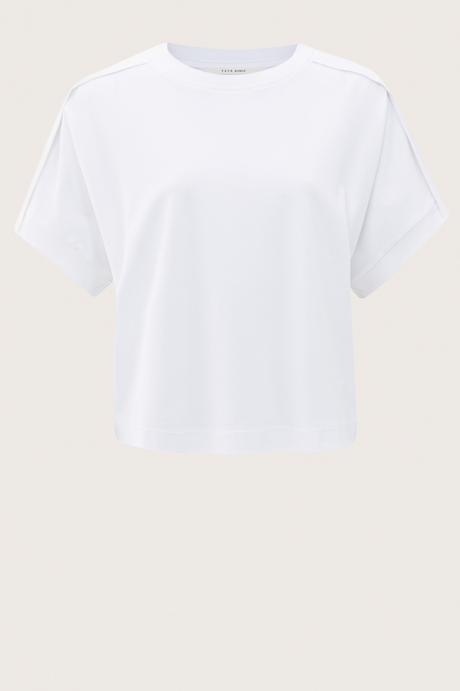 Yaya 01-709312-508 Blouse korte mouw Wit