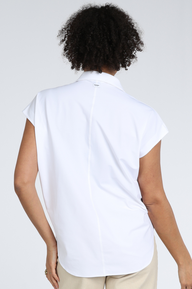 Penn & Ink LYNN Blouse korte mouw Wit