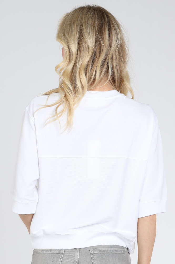 Yaya 01-709407-608 Blouse korte mouw Wit