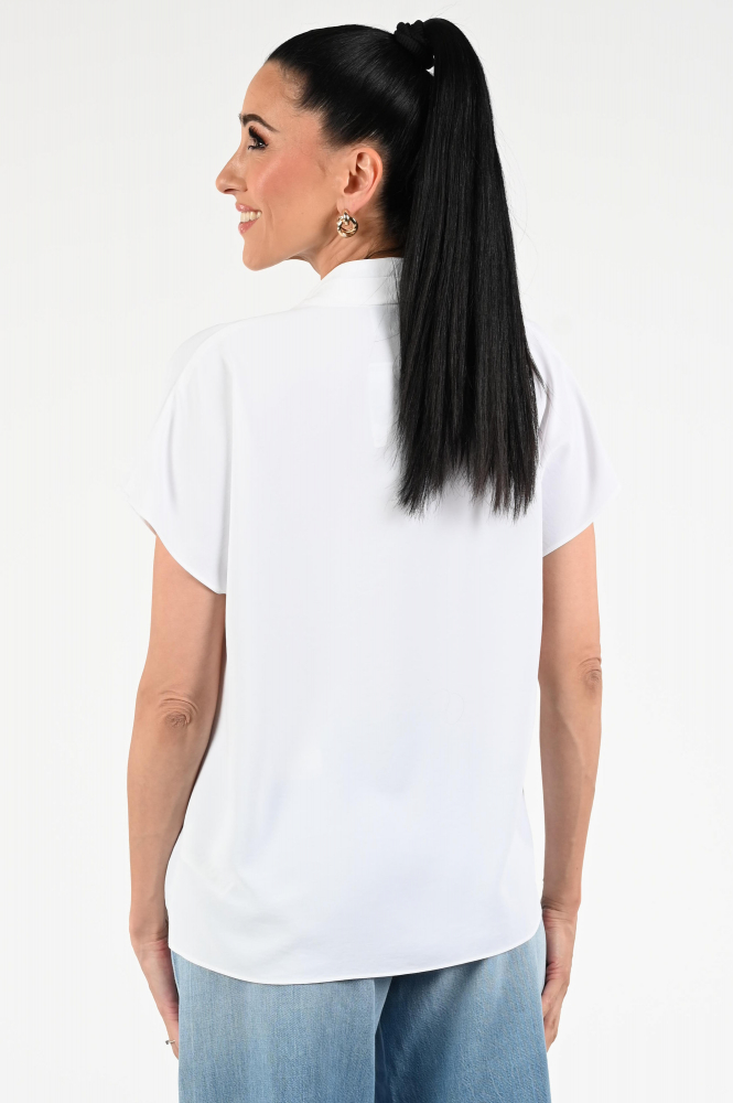 Joseph Ribkoff 251087 Blouse korte mouw Wit