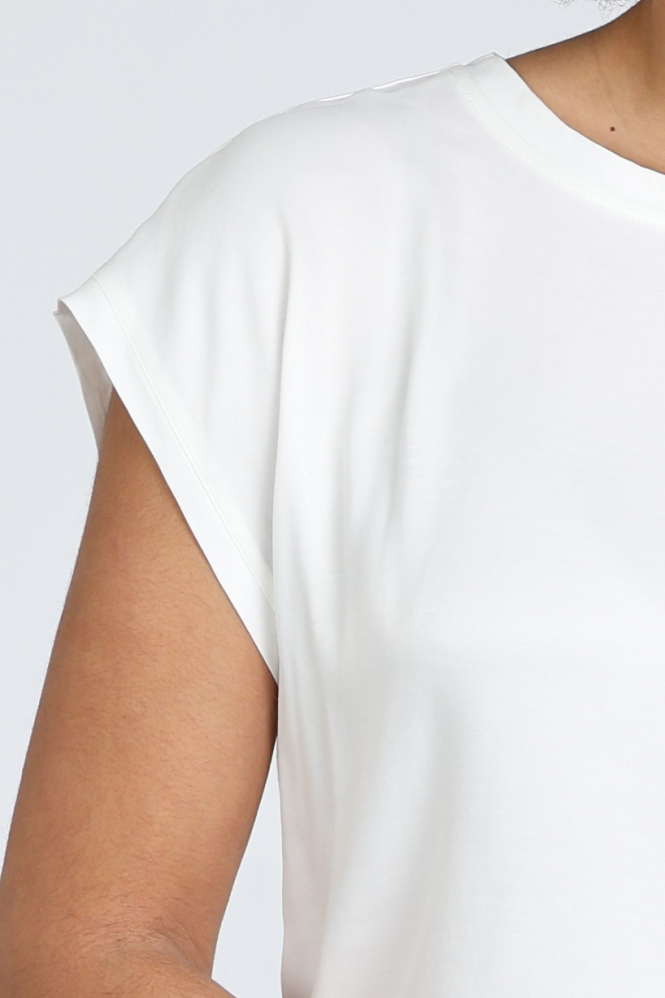 Yaya 01-701010-N Blouse korte mouw Wit