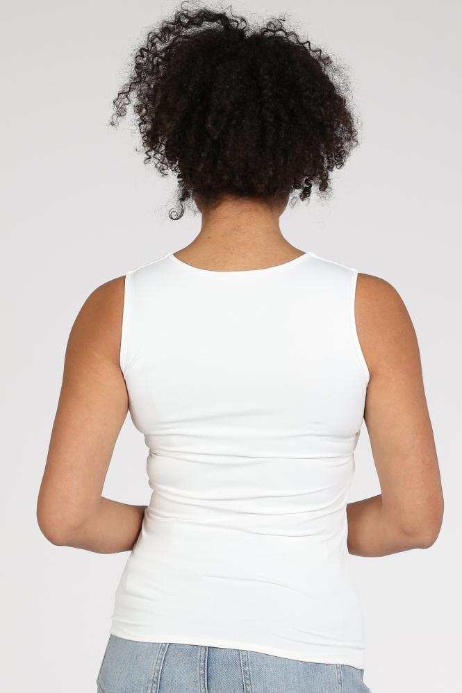 Yaya 01-709047-N Blouse korte mouw Wit