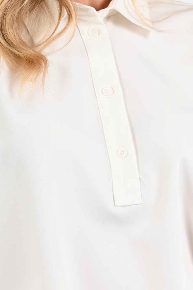 Aimée the label mieeille Blouse korte mouw Wit