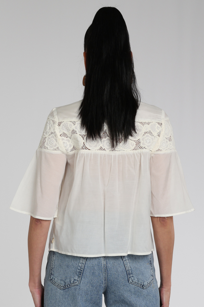 Fabienne Chapot CLTTOP30SS261009 Blouse korte mouw Wit