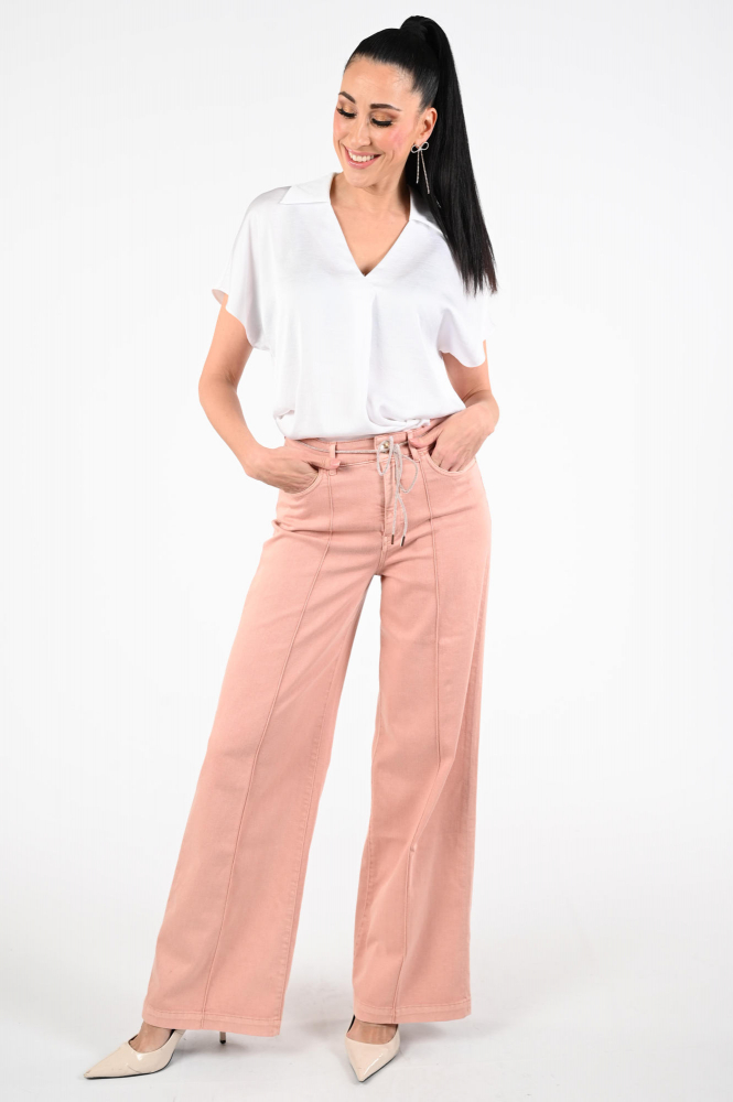 Joseph Ribkoff 261191 Blouse korte mouw Wit