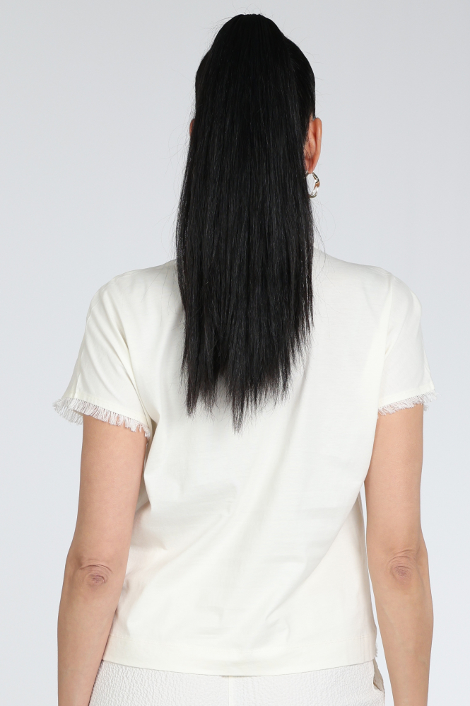 Marc Cain AC 55.06 J79 Blouse korte mouw Wit