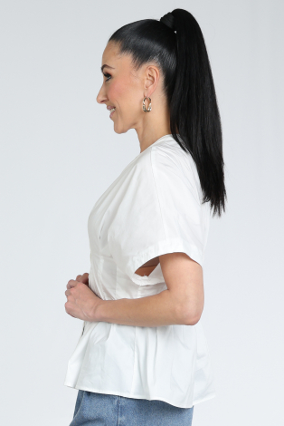 Neo Noir Adamma poplin blouse Wit