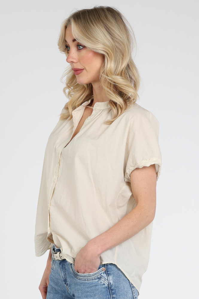 Knit-Ted 261p157 lotus Blouse korte mouw Beige