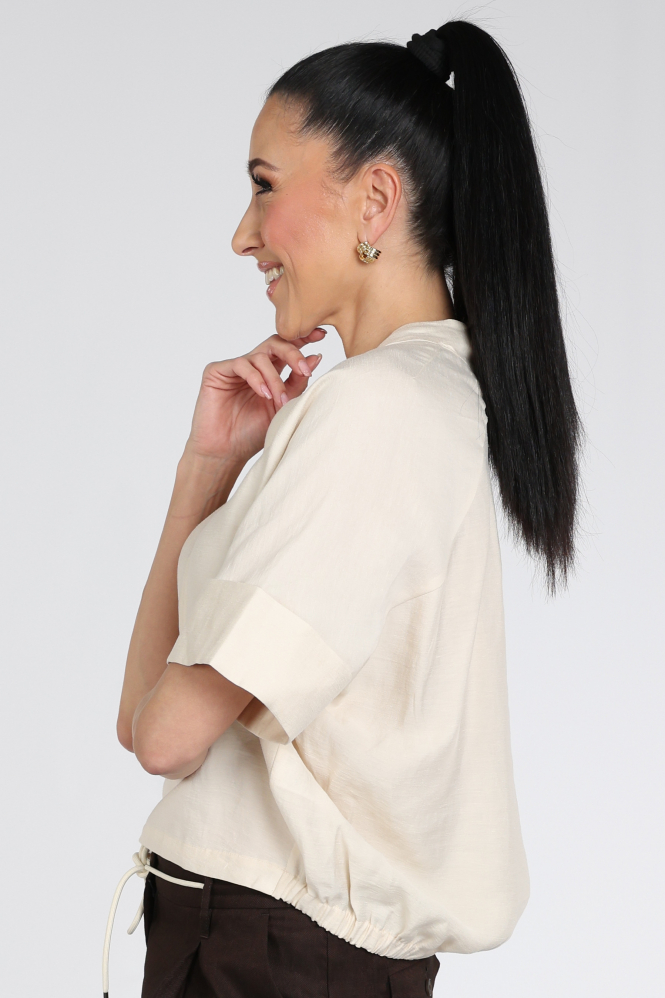 Summum 2s3432-12372 Blouse korte mouw Beige