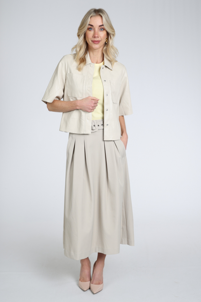 Co'couture 45052 Blouse korte mouw Beige