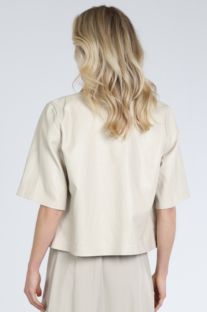 Co'couture 45052 Blouse korte mouw Beige