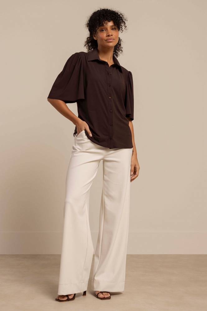 Studio Anneloes 91536 Poppy Blouse korte mouw Bruin