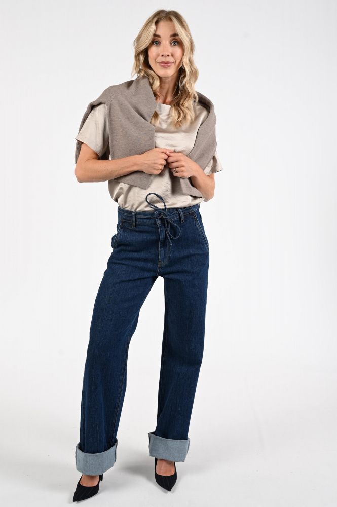 Knit-Ted Nori Blouse korte mouw Beige