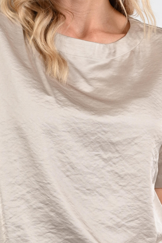 Knit-Ted Nori Blouse korte mouw Beige