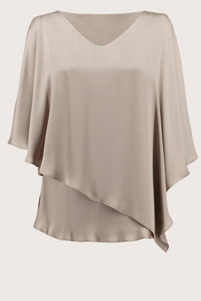Joseph Ribkoff 233754 Blouse korte mouw Bruin