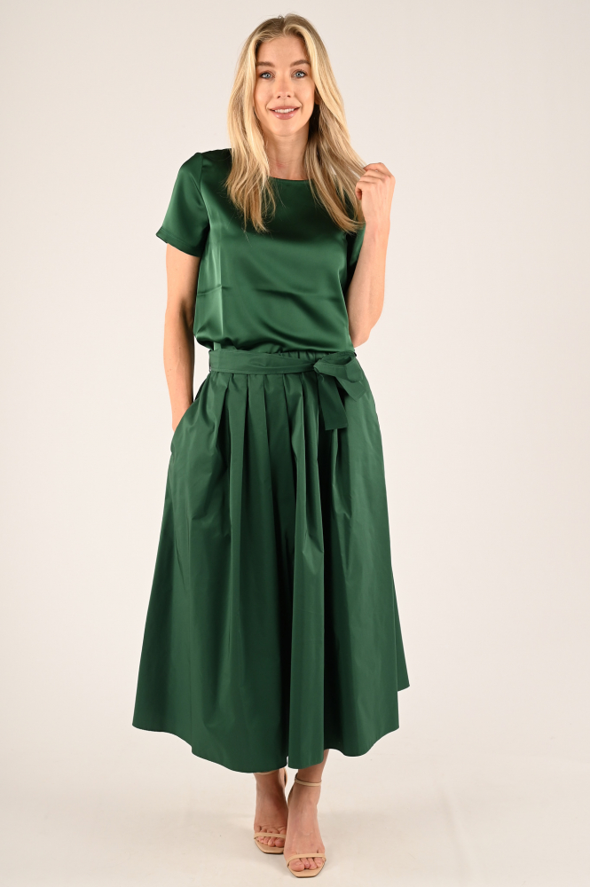MaxMara gilbert Blouse korte mouw Groen