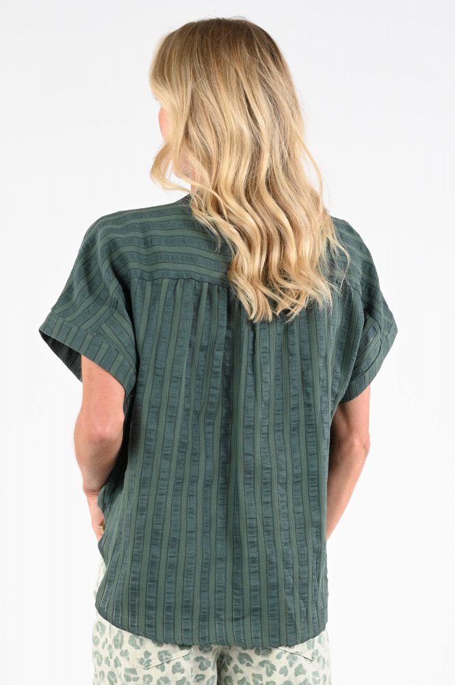 By-Bar 26112005 Blouse korte mouw Groen